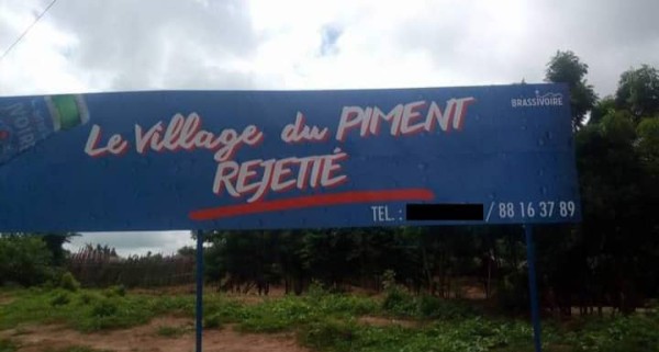 Village du piment rejeté